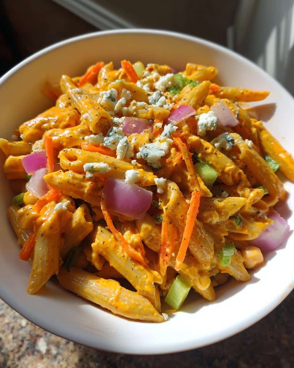 Buffalo Chickpea Pasta Salad - detail 2