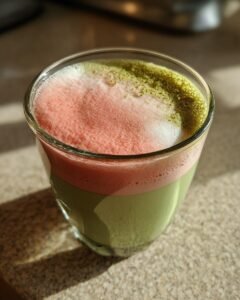 Deliciously Creamy Strawberry Matcha Latte Recipe