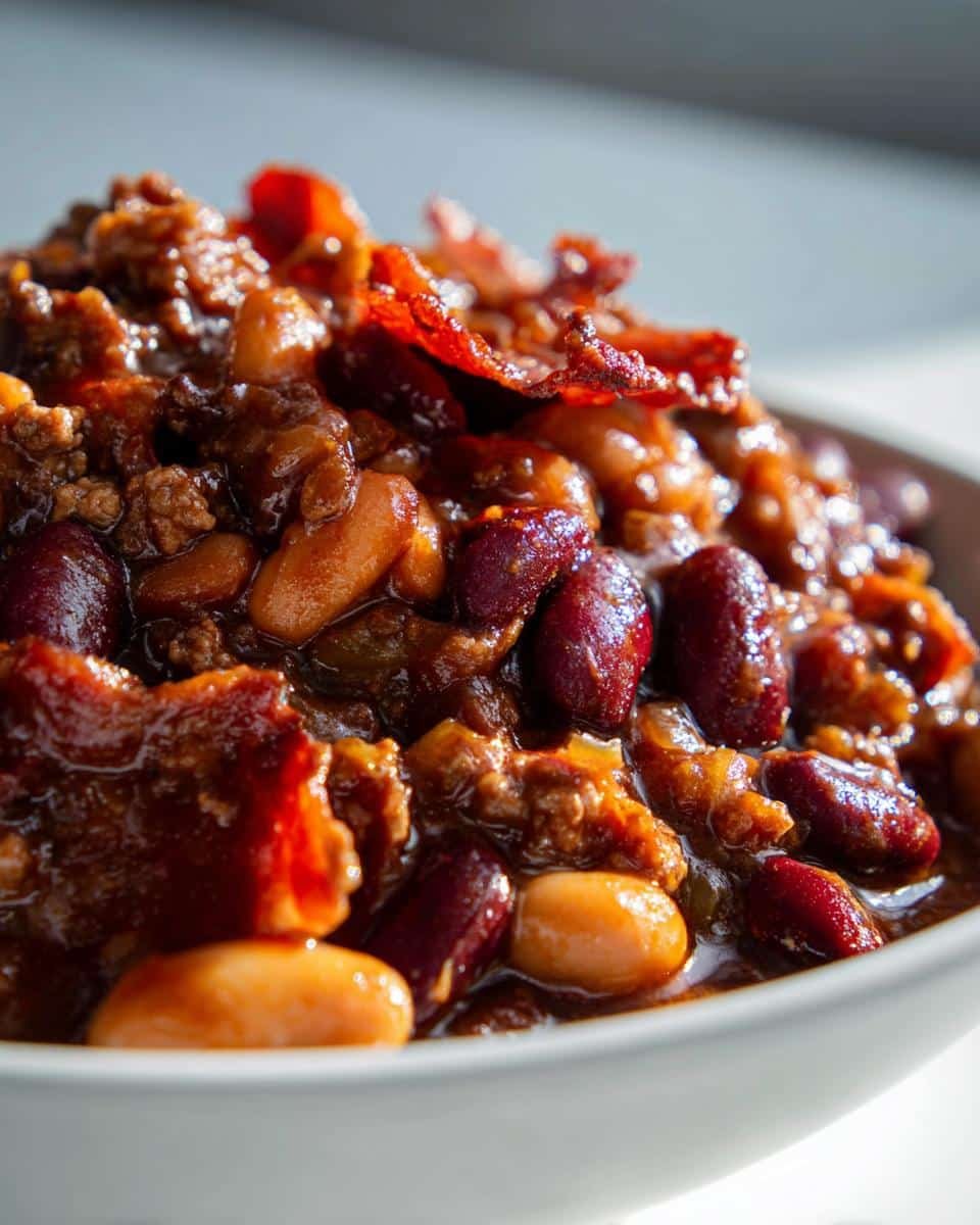 Hearty Slow Cooker Cowboy Beans - detail 3