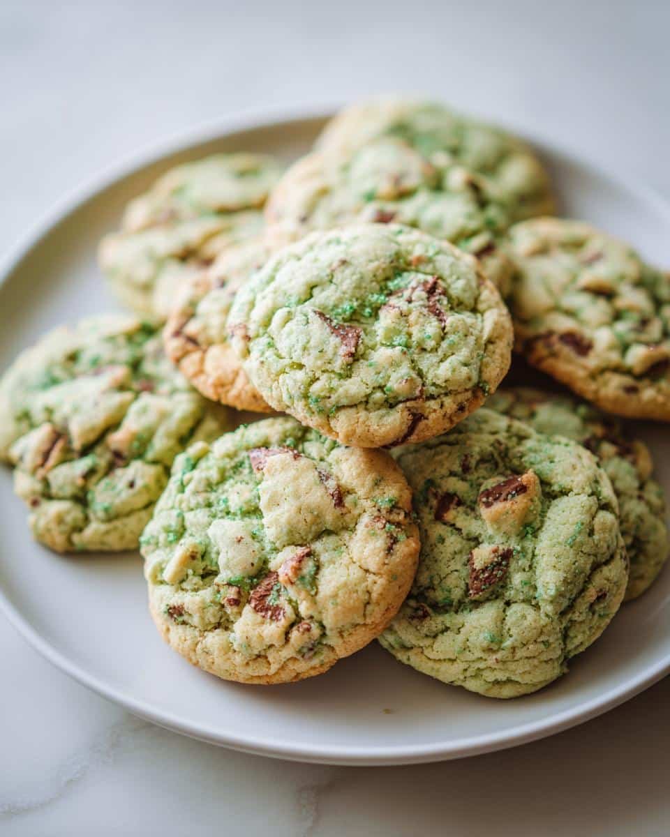 Mint Chocolate Chip Cookies - St. Patrick's Day - detail 3