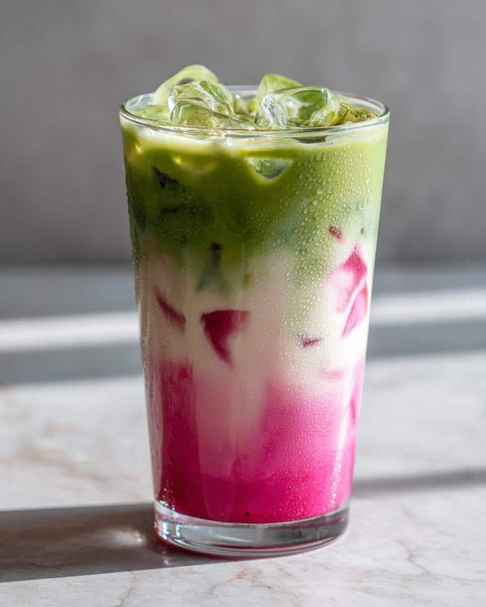 5-Minute Refreshing Iced Strawberry Matcha Latte You’ll Crave