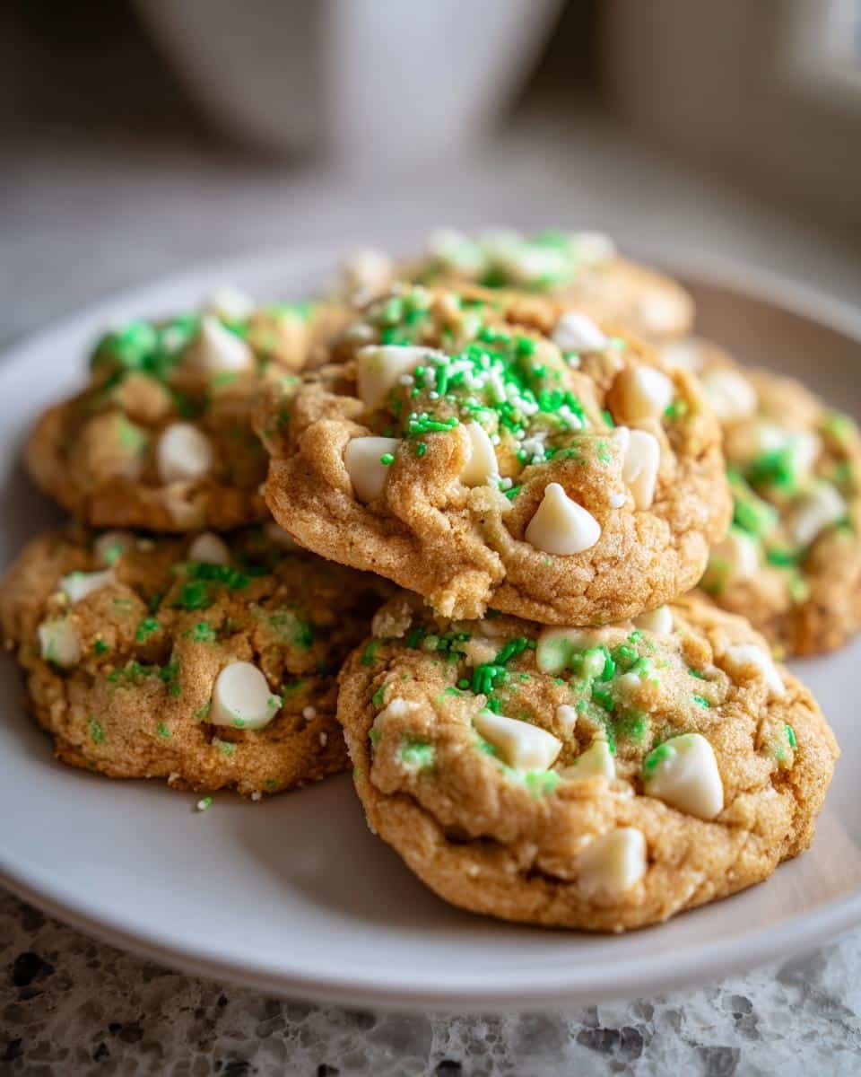St Patrick's Day Cake Mix Cookies with Irish Cream - detail 2