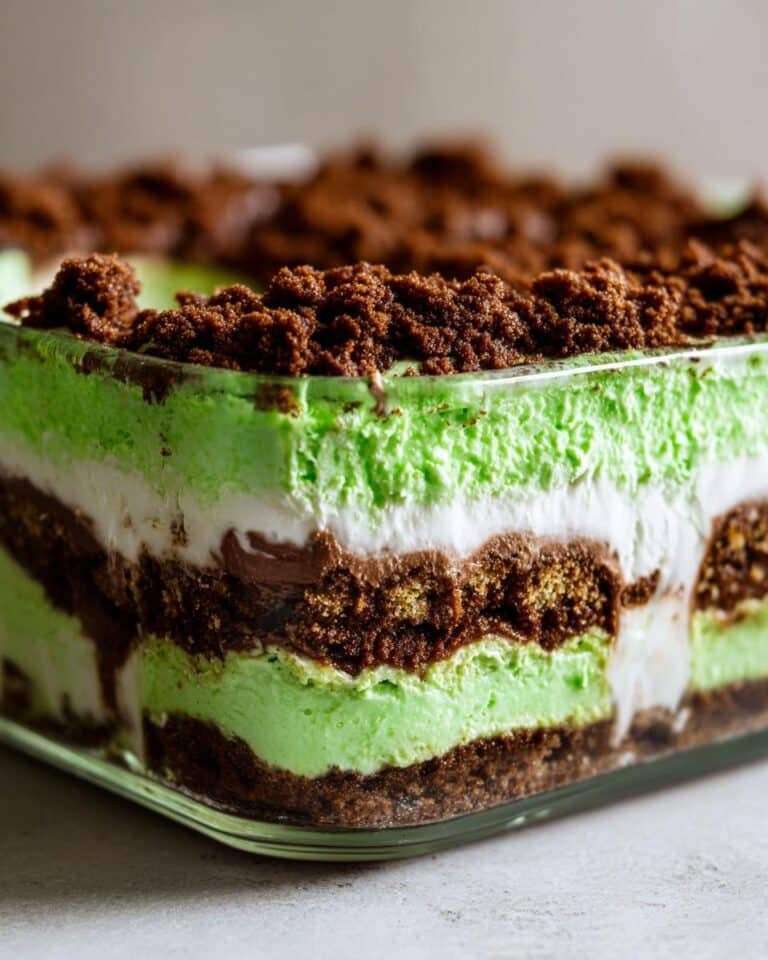 St. Patrick's Day Shamrock Lasagna Dessert