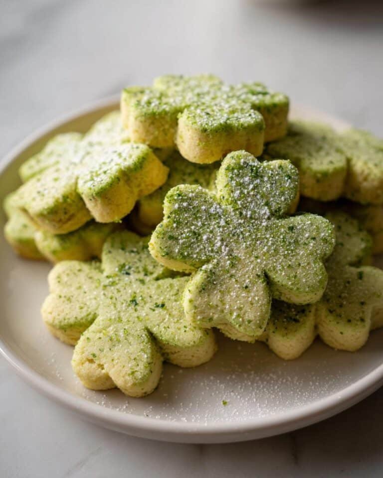 Vanilla Bean Shamrock Cookies - St. Patrick's Day