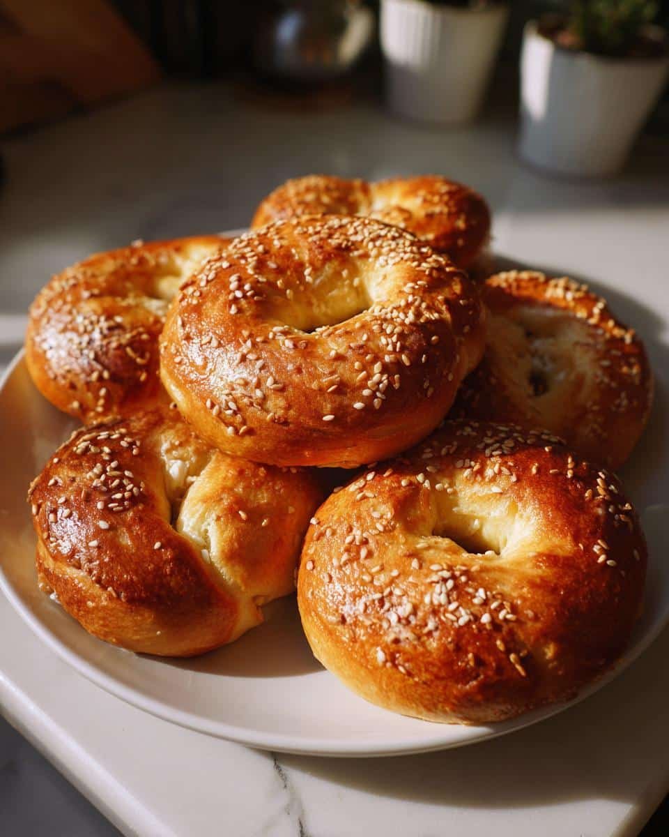 protein bagels with greek yogurt - detail 2