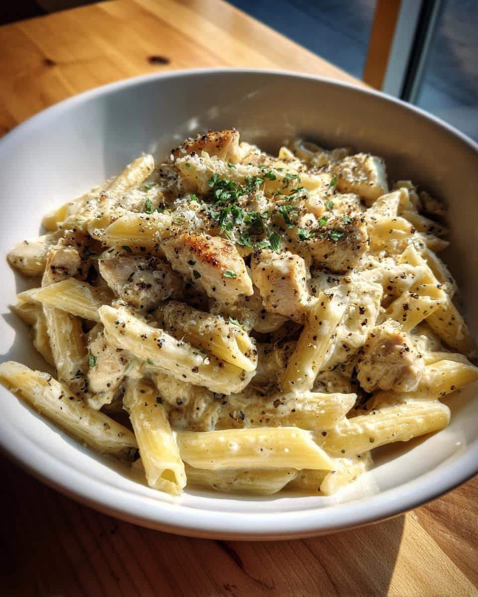 crack chicken penne - detail 1